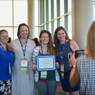 CSTE Applied Epidemiology Fellow, Heather Martinez, celebrating completion of the fellowship at the CSTE Fellowship Graduation Celebration with her mentors.