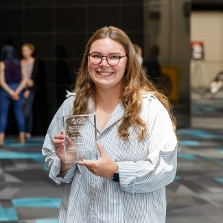 CSTE Applied Epidemiology Fellow, Bonnie Bloxom, won the Robert Wood Johnson Foundation National Award for Outstanding Epidemiology Practice in Addressing Racial and Ethnic Disparities at the 2023 CSTE Annual Conference.